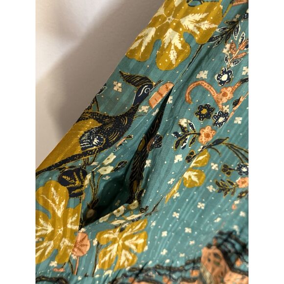 Ulla Johnson Etta Dress Peacock Print - Sundress Or Coverup - Size 0 - Picture 5 of 7